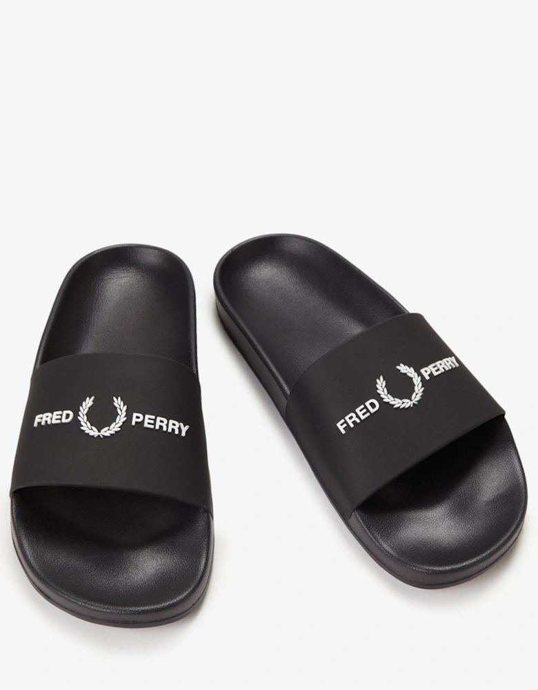 Fred Perry Mens Branded Slider - Black 102