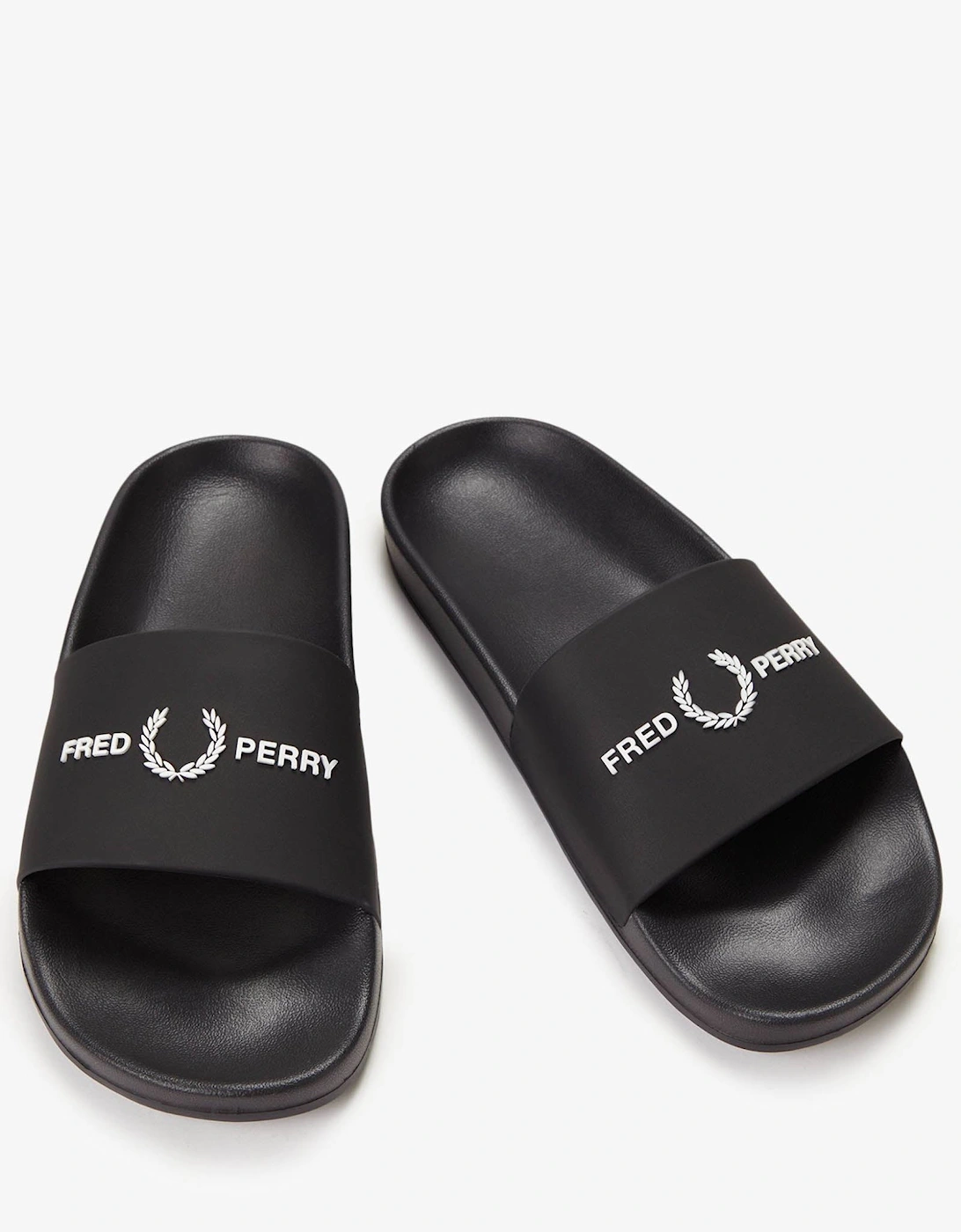 Fred Perry Mens Branded Slider - Black 102