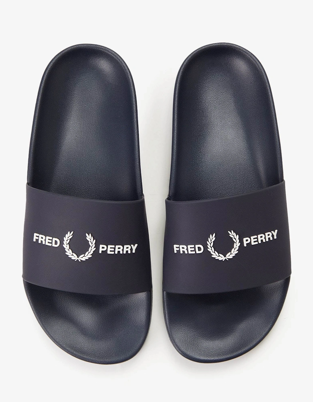 Fred Perry Mens Branded Slider - Navy 608