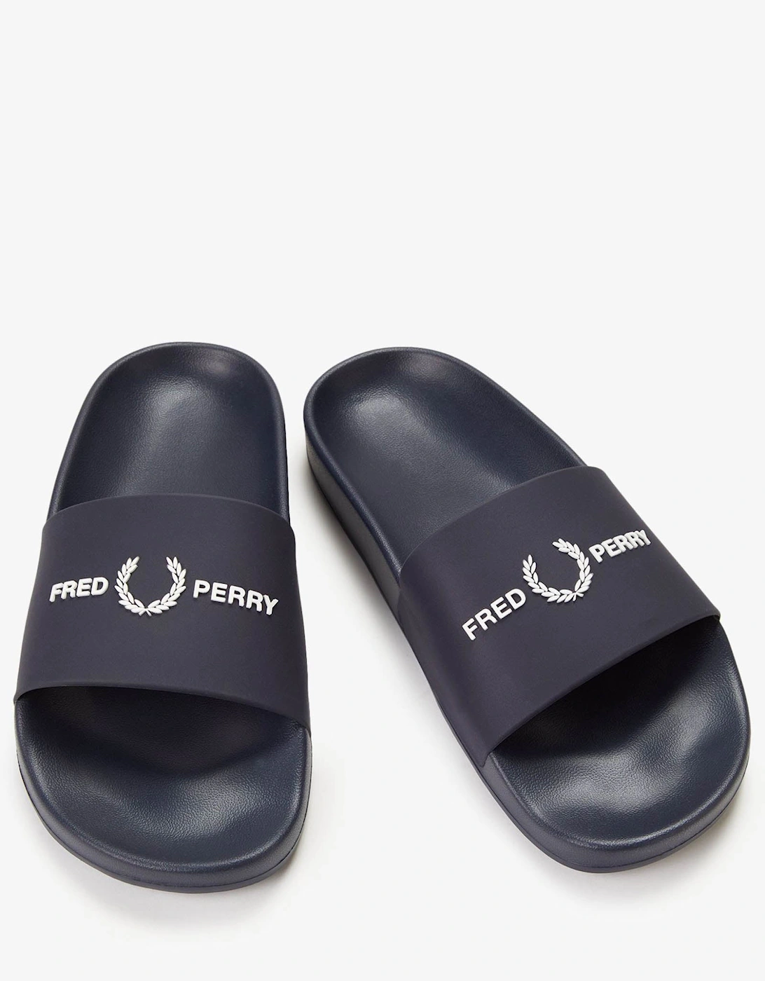 Fred Perry Mens Branded Slider - Navy 608