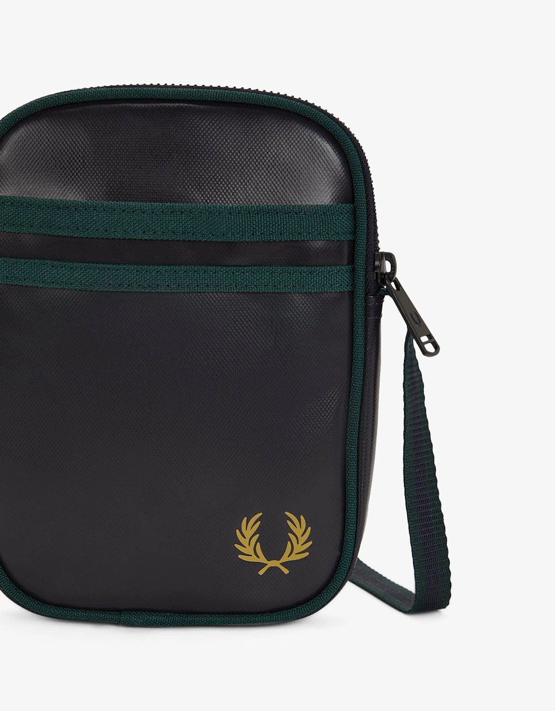 Fred Perry Classic Small Side Bag - Navy/Grassroots 83A