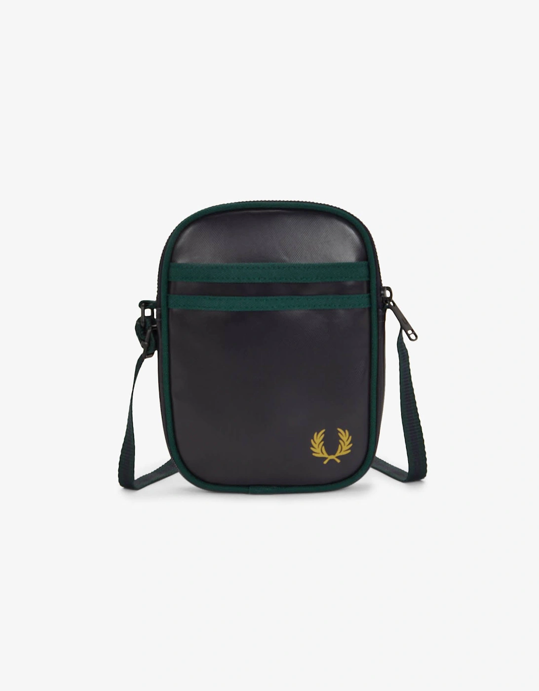 Fred Perry Classic Small Side Bag - Navy/Grassroots 83A