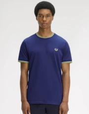 French Navy/Dusky Blue/Citron 83B