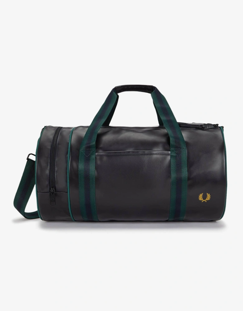 Fred Perry Recycled Polyester Classic Barrel Bag - Navy/Grassroots 83A