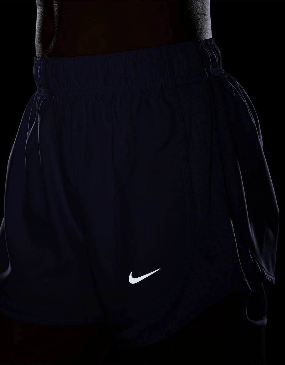 Womens Dri FIT Mid Rise Brief Lined Running Shorts