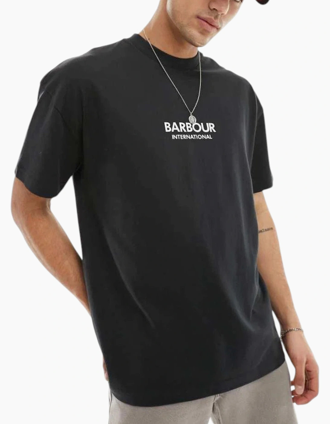 Barbour Mens T Shirts Relaxed Fit Crew Neck Tee