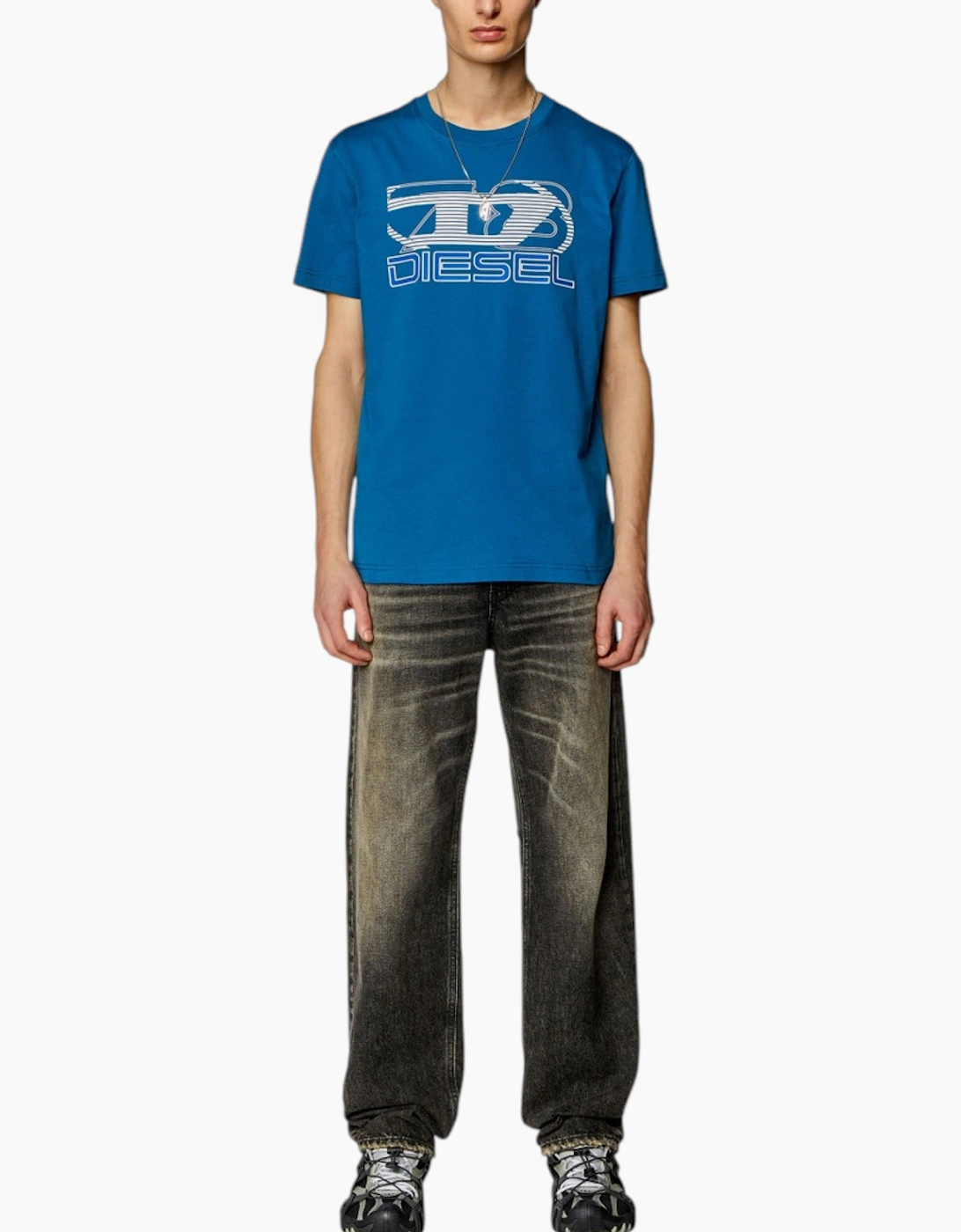Diesel Mens T Shirts Diegor K74 Graphic Logo Tee