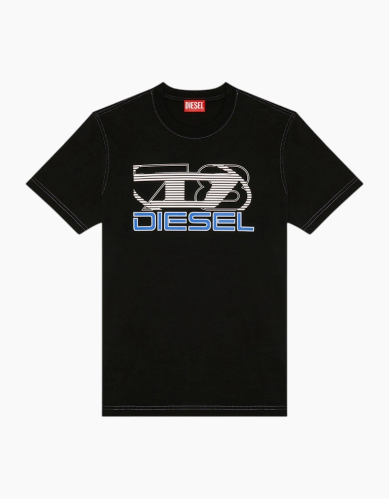 Diesel Mens T Shirts Diegor K74 Graphic Logo Tee