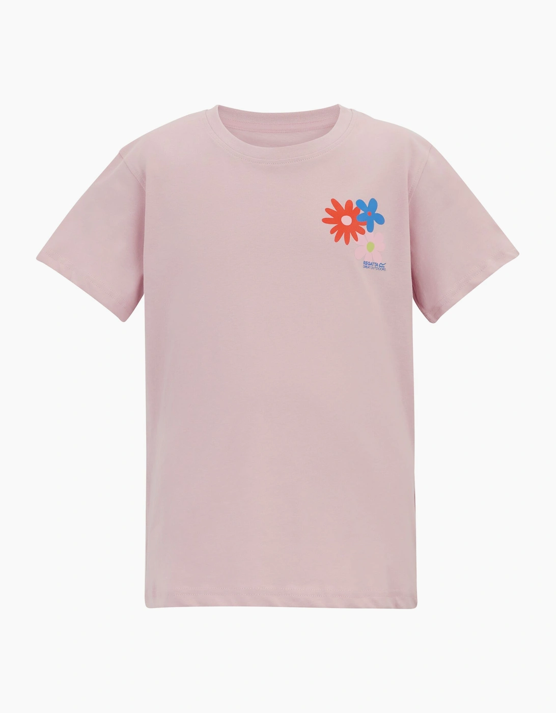 Regatta Unisex Pink Childrens/ Bosley Floral Back Print T-Shirt - Size 3 Years/4 Years Kids