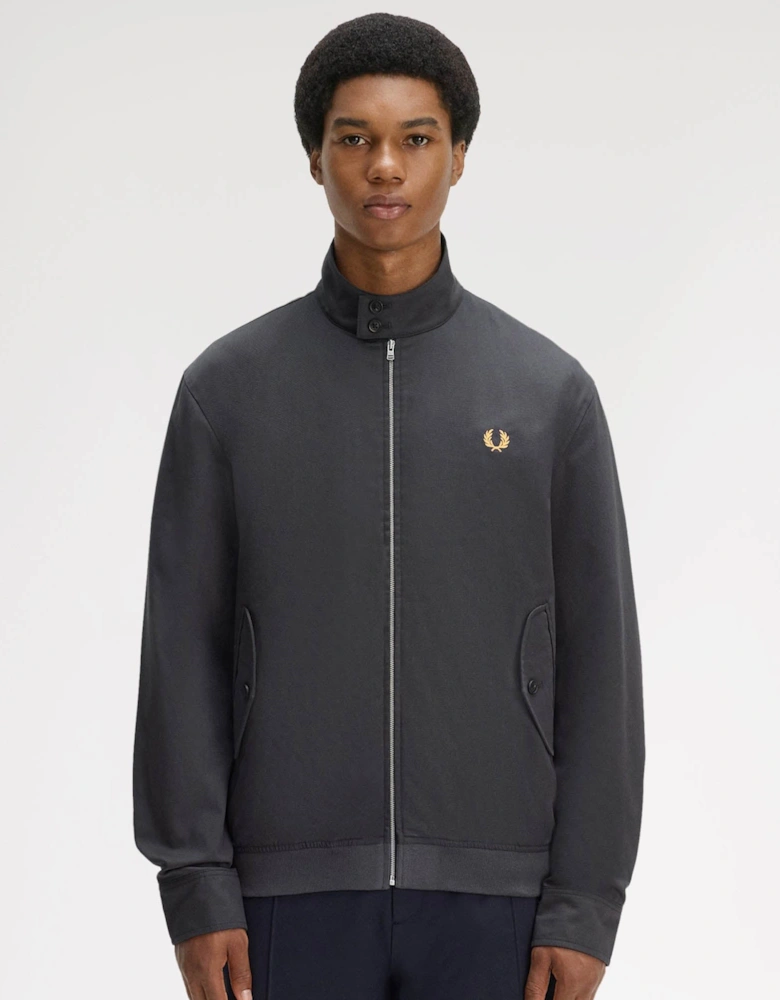 Fred Perry Mens Twill Harrington Jacket - Anchor Grey 297
