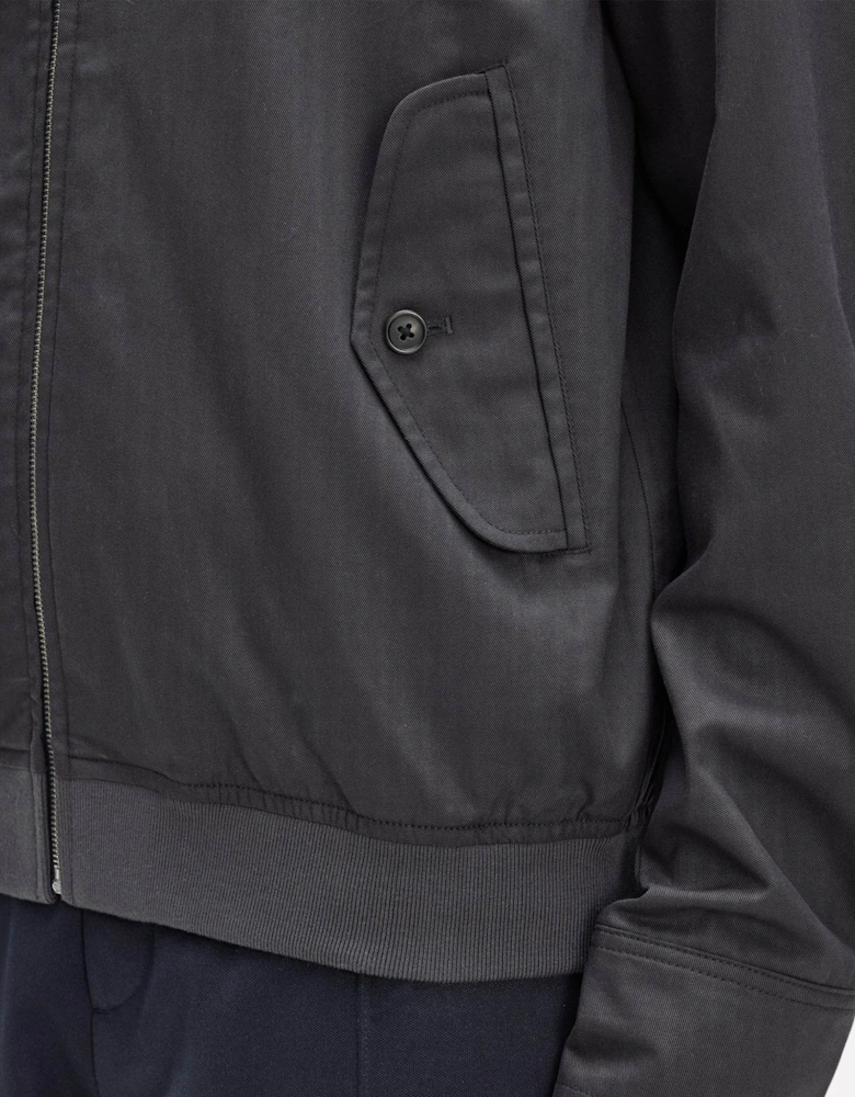 Fred Perry Mens Twill Harrington Jacket - Anchor Grey 297