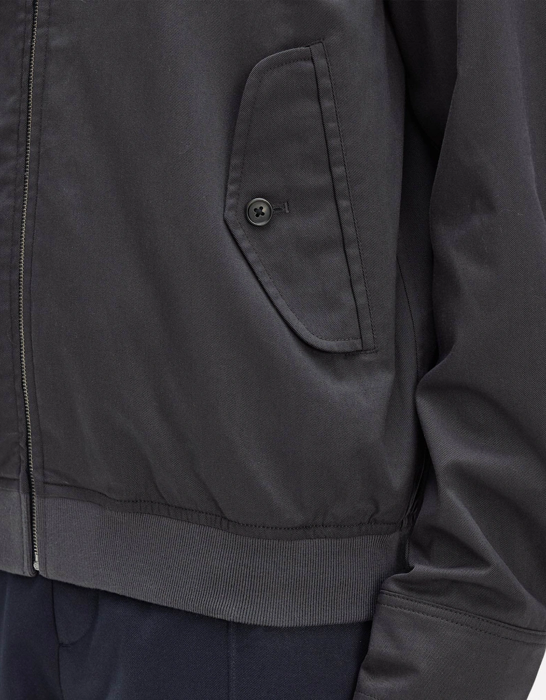 Fred Perry Mens Twill Harrington Jacket - Anchor Grey 297