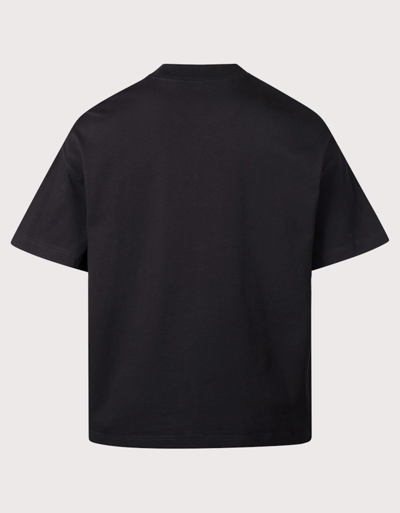 Boxy Loose Fit Link Script T-Shirt