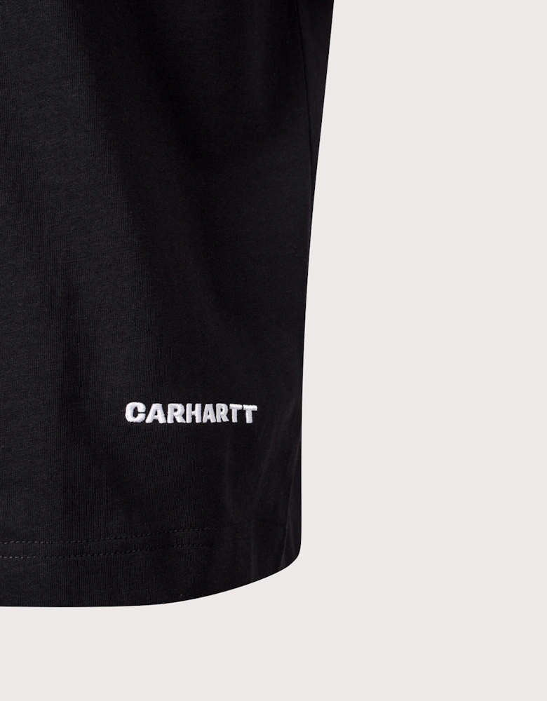 Boxy Loose Fit Link Script T-Shirt