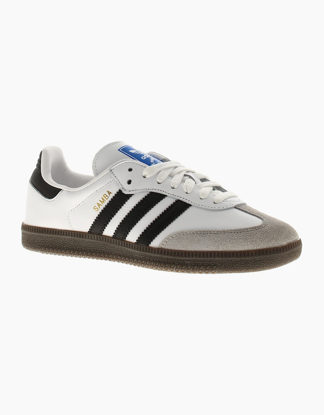 Adidas Originals Womens Trainers Samba Og Leather Lace Up white UK Size
