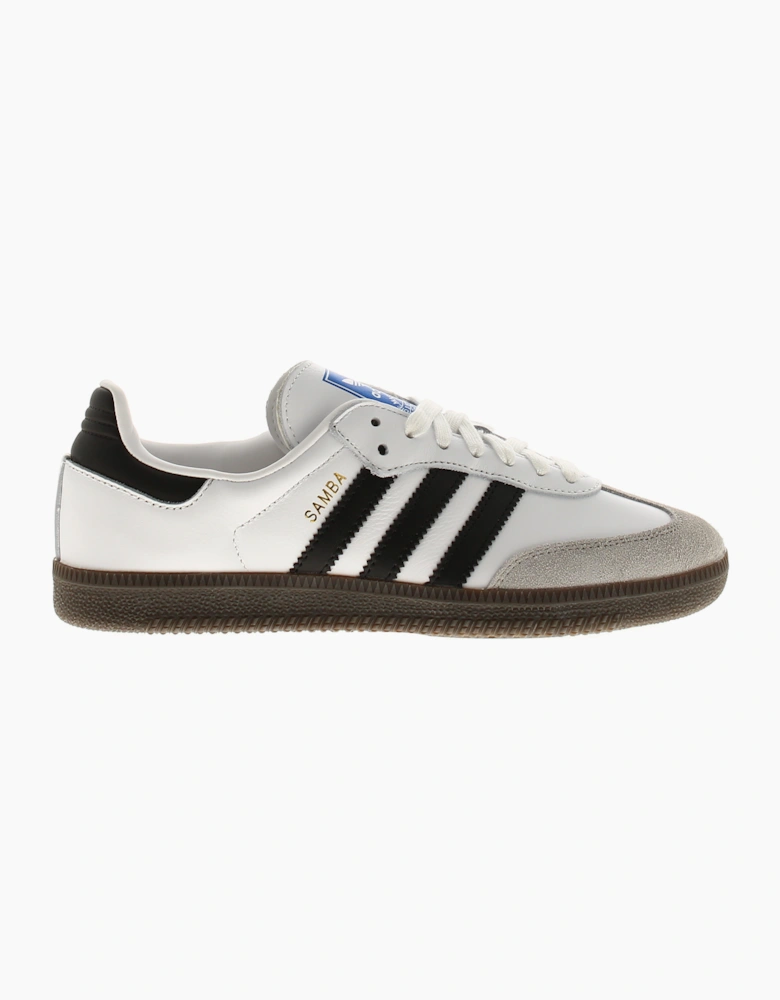 Adidas Originals Womens Trainers Samba Og Leather Lace Up white UK Size