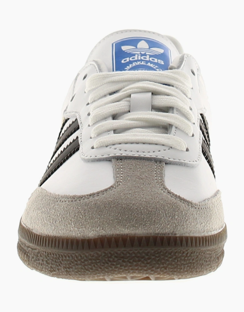 Adidas Originals Womens Trainers Samba Og Leather Lace Up white UK Size