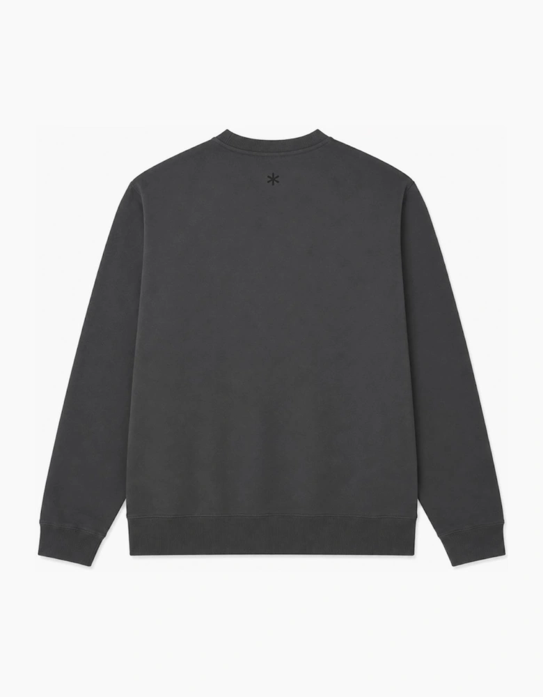 Snow Peak Square Logo Sweatshirt Charcoal