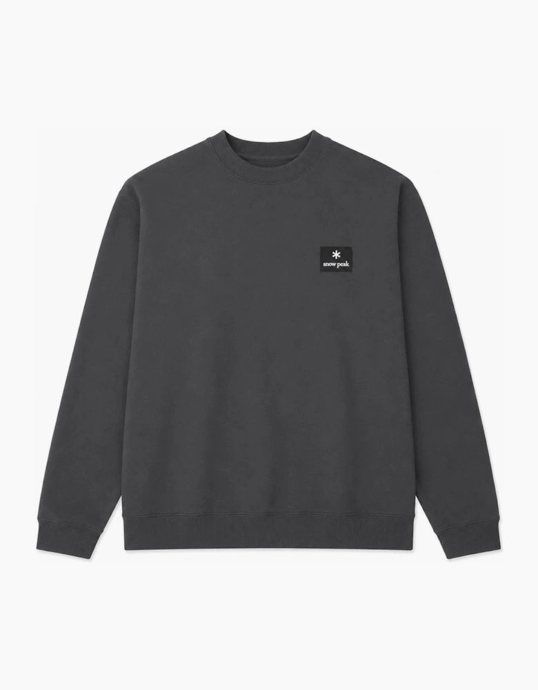 Snow Peak Square Logo Sweatshirt Charcoal