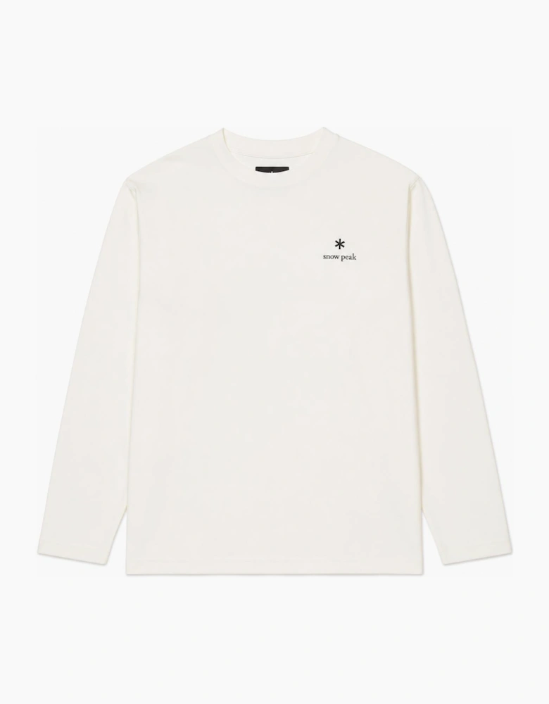 Snow Peak L/S Logo T-Shirt Off White