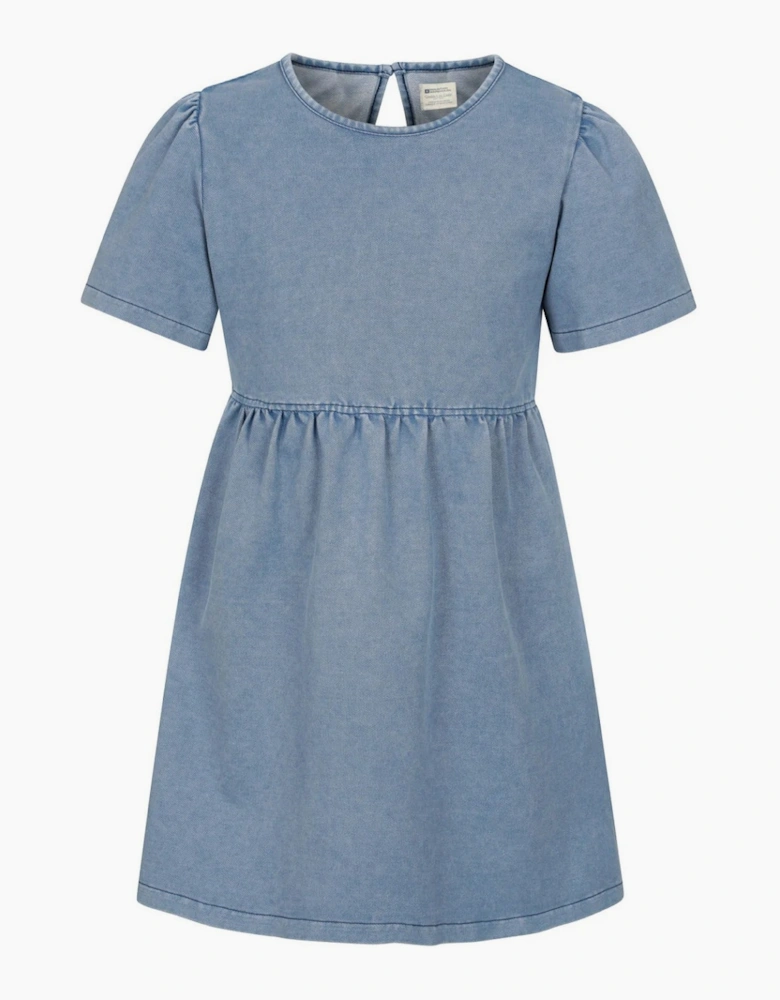 Mountain Warehouse Girls Elodie Plain Chambray Midi Dress
