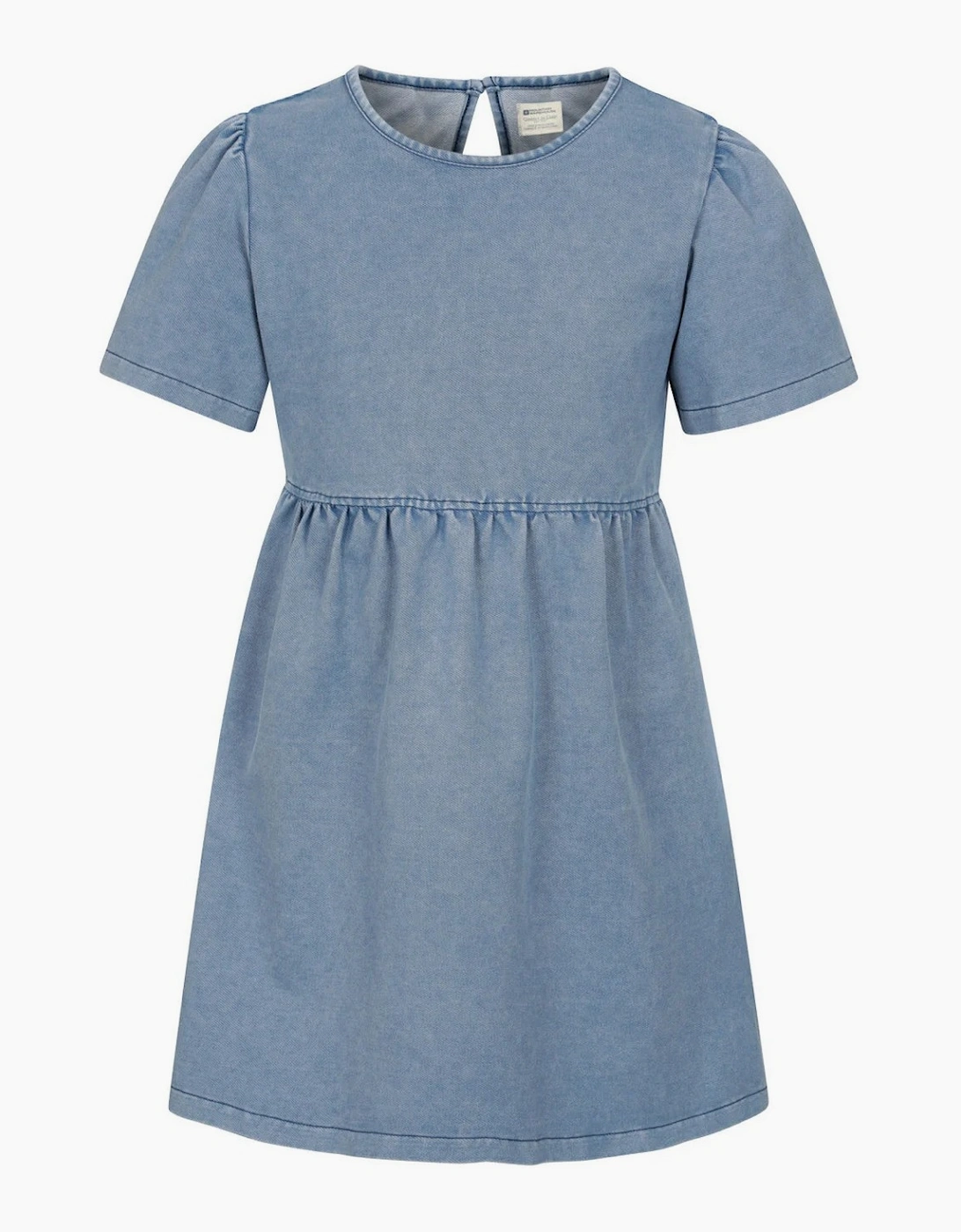 Mountain Warehouse Girls Elodie Plain Chambray Midi Dress, 4 of 3