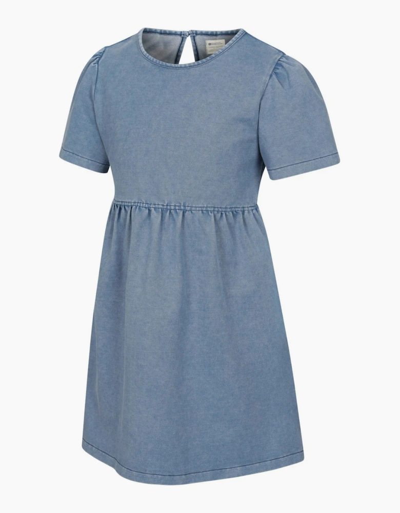 Mountain Warehouse Girls Elodie Plain Chambray Midi Dress