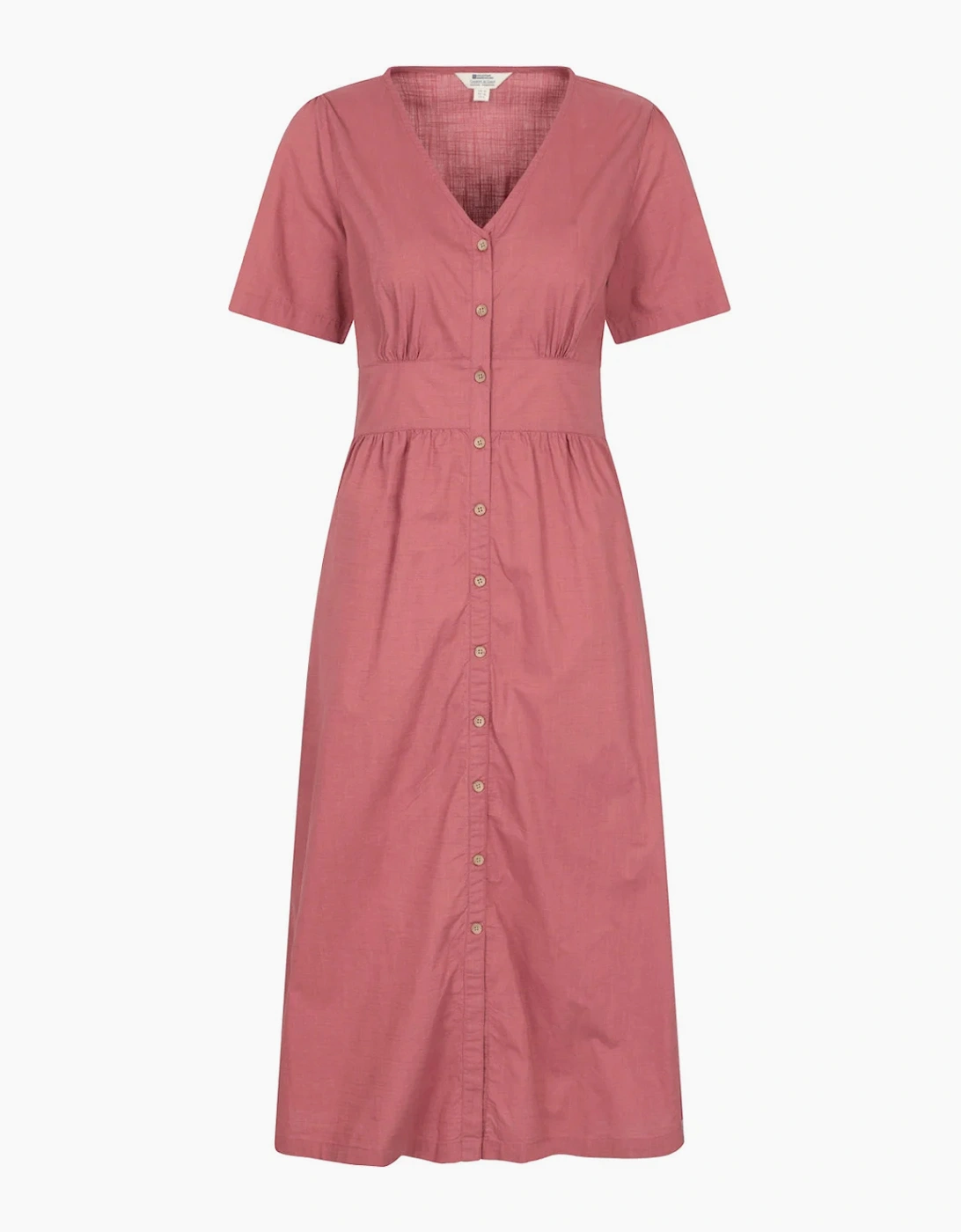 Mountain Warehouse Women's Pink / Riviera Button Through Midi Dress - Size: 18