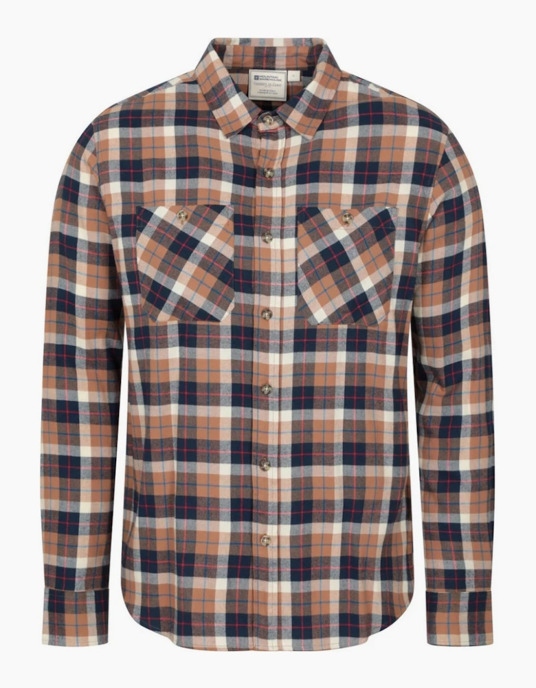 Mountain Warehouse Mens Maine Flannel Long-Sleeved Shirt
