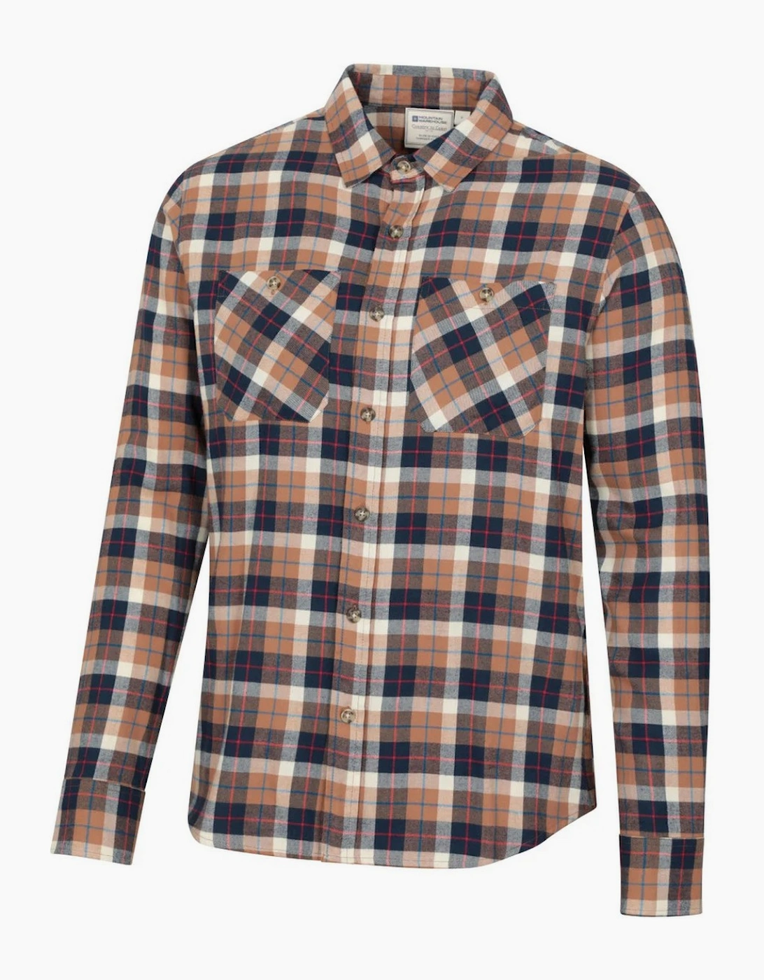 Mountain Warehouse Mens Maine Flannel Long-Sleeved Shirt
