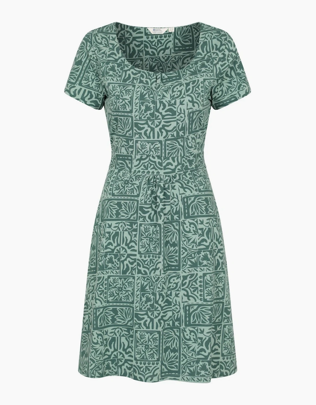 Mountain Warehouse Women's Green / Orchid Patterned Uv Dress - Size: 18
