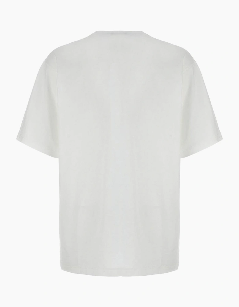 Dolce & Gabbana Roman Numerals Crest Embroidered Logo T-Shirt in White