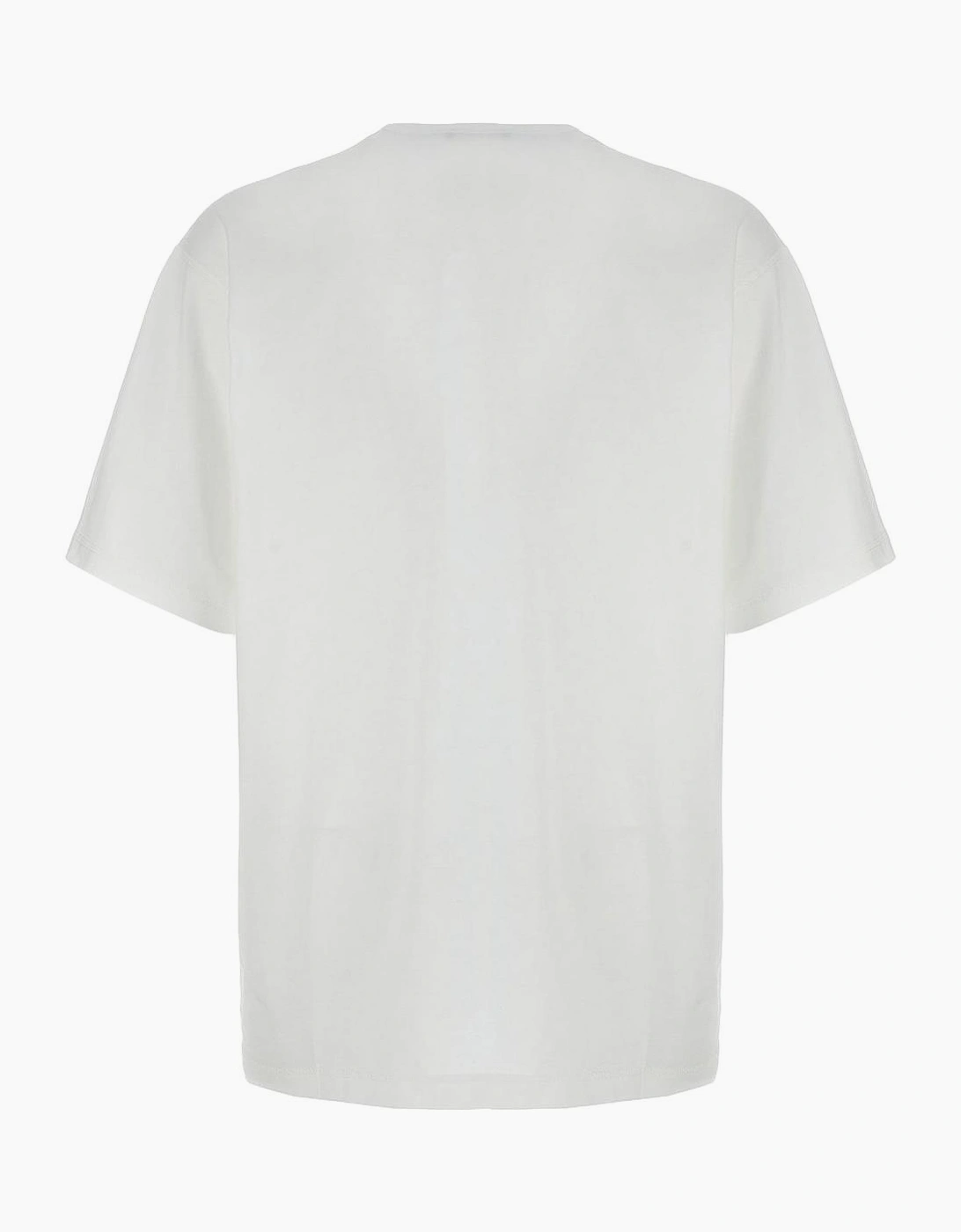 Dolce & Gabbana Roman Numerals Crest Embroidered Logo T-Shirt in White