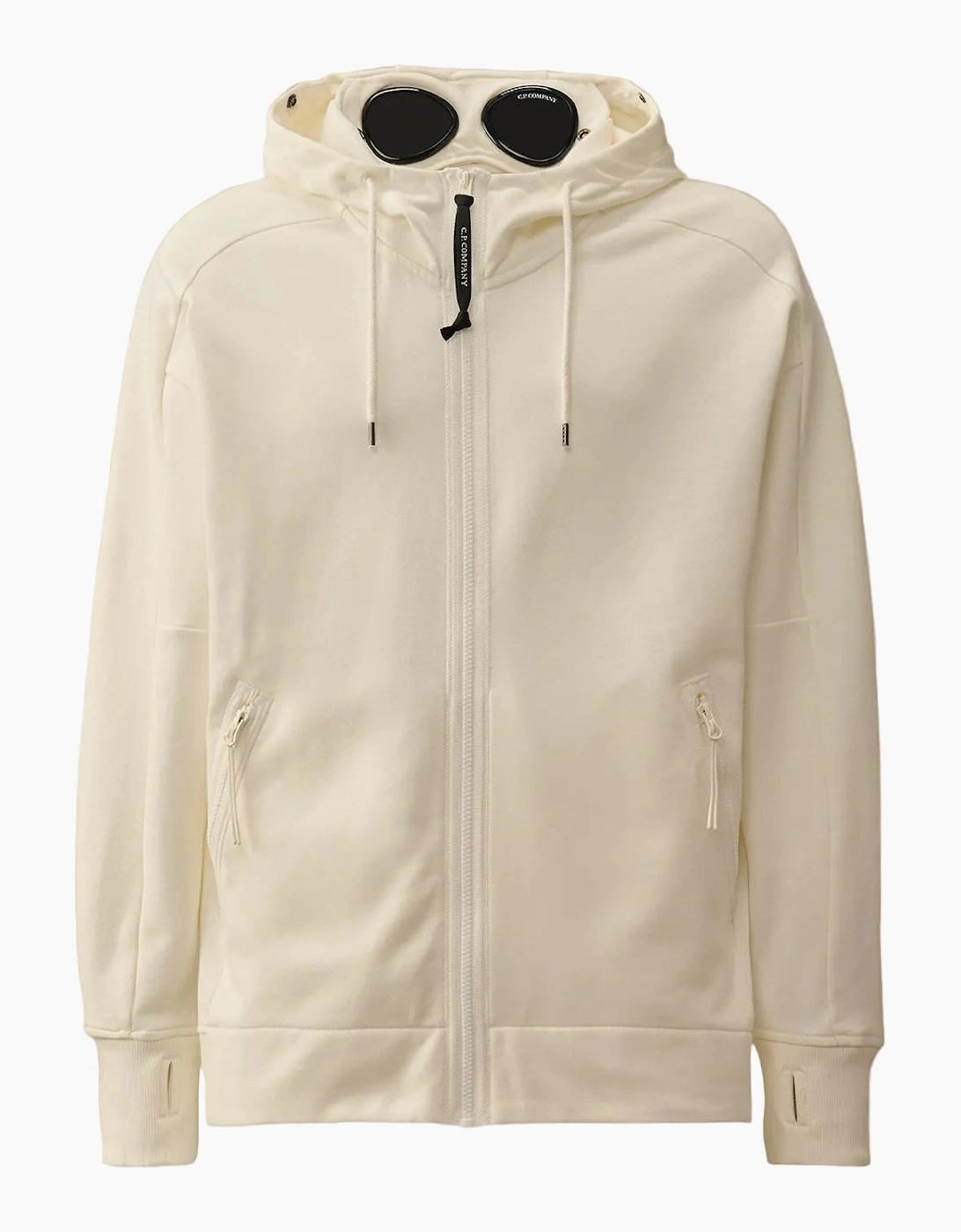 Diagonal Raised Fleece Zipped Goggle Hoodie, 5 of 4