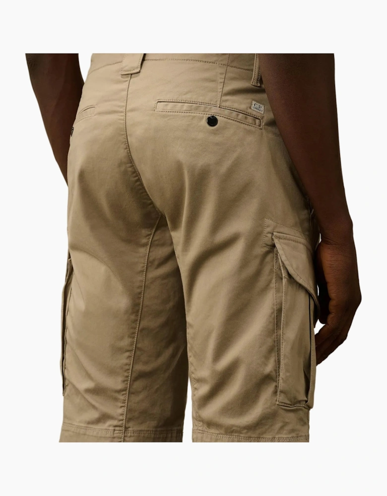 Satin Stretch Lens Cargo Shorts