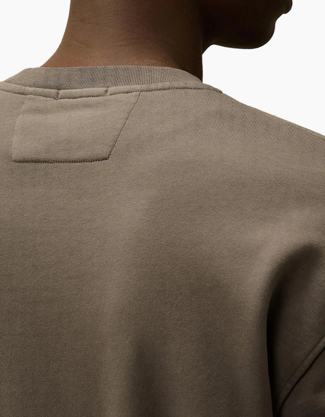 Diagonal Fleece Resist Dyed Lens Sweatshirt