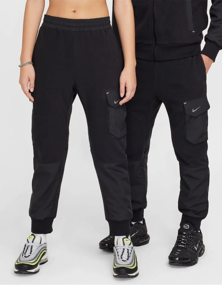 Utility Solid Patterned Slim Joggers