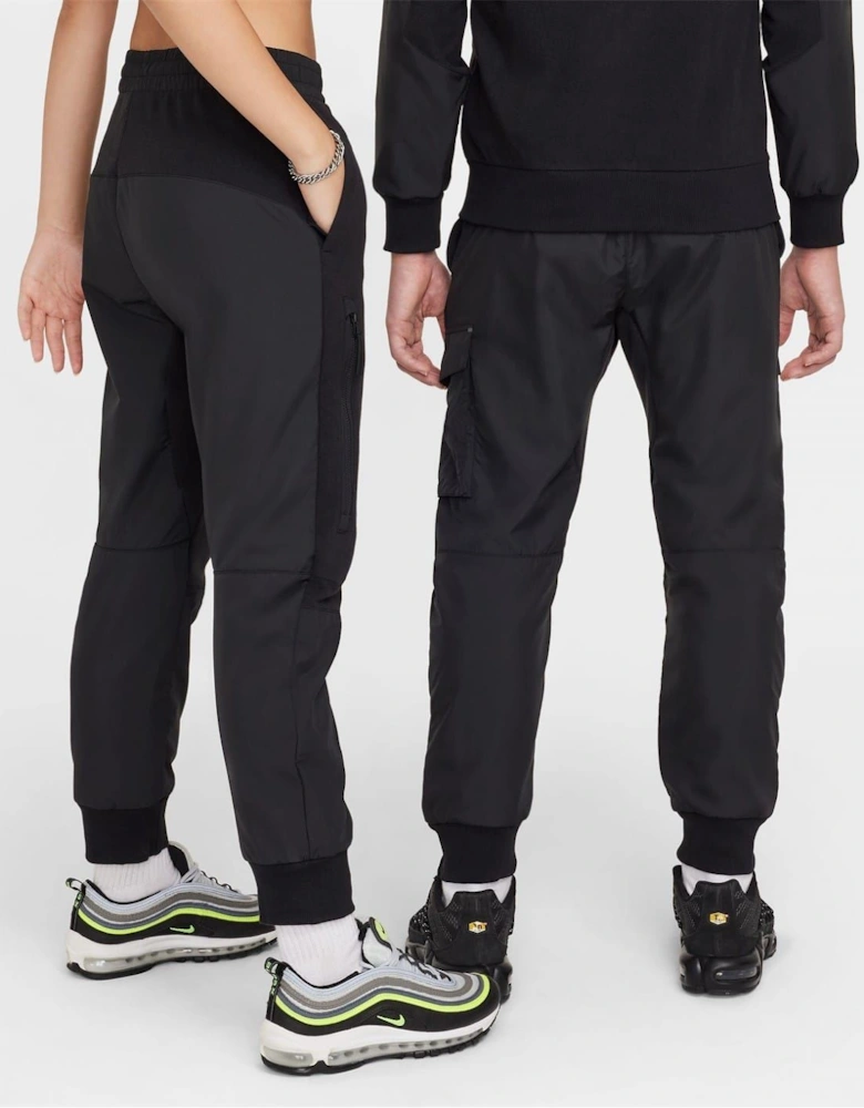 Utility Solid Patterned Slim Joggers