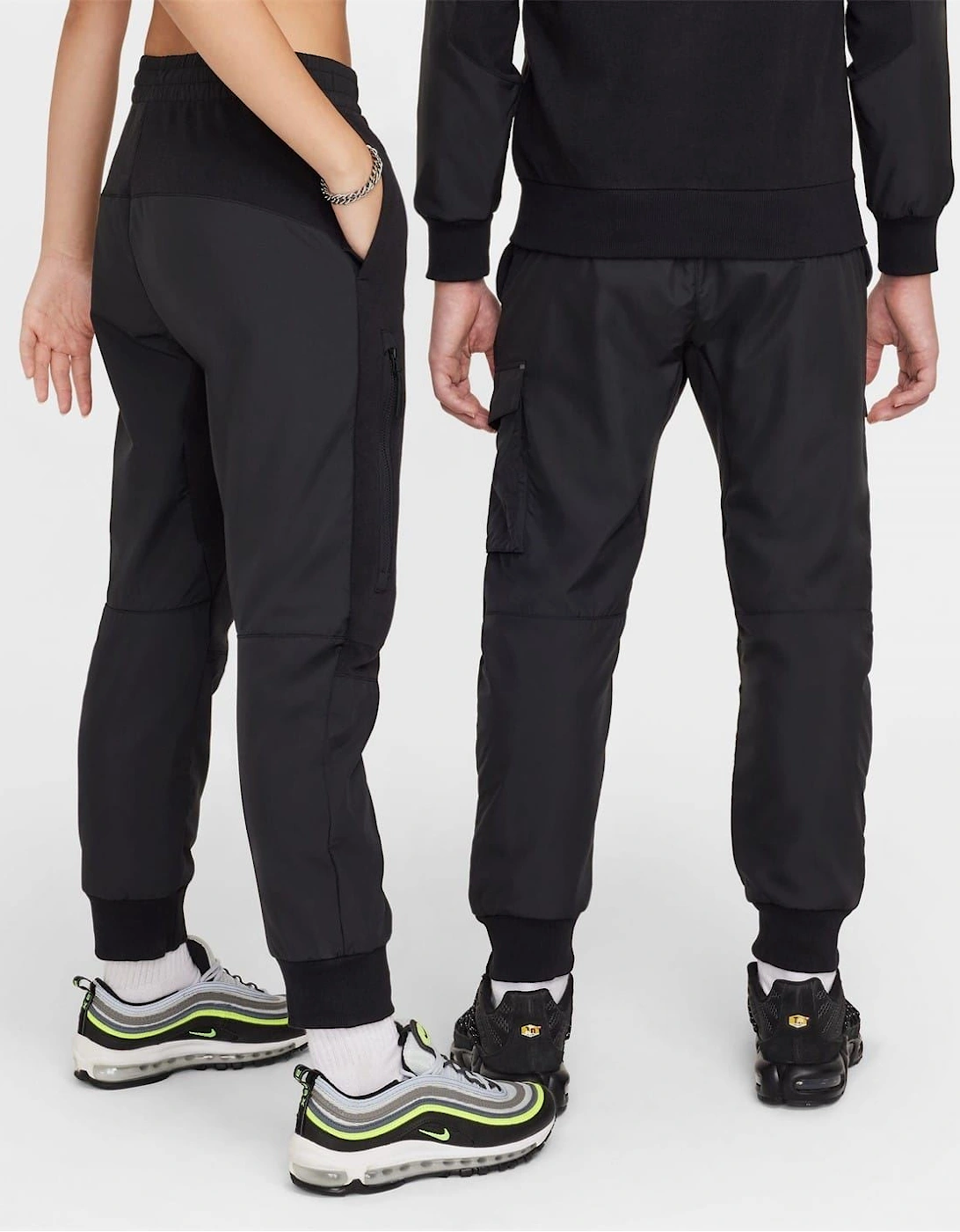 Utility Solid Patterned Slim Joggers