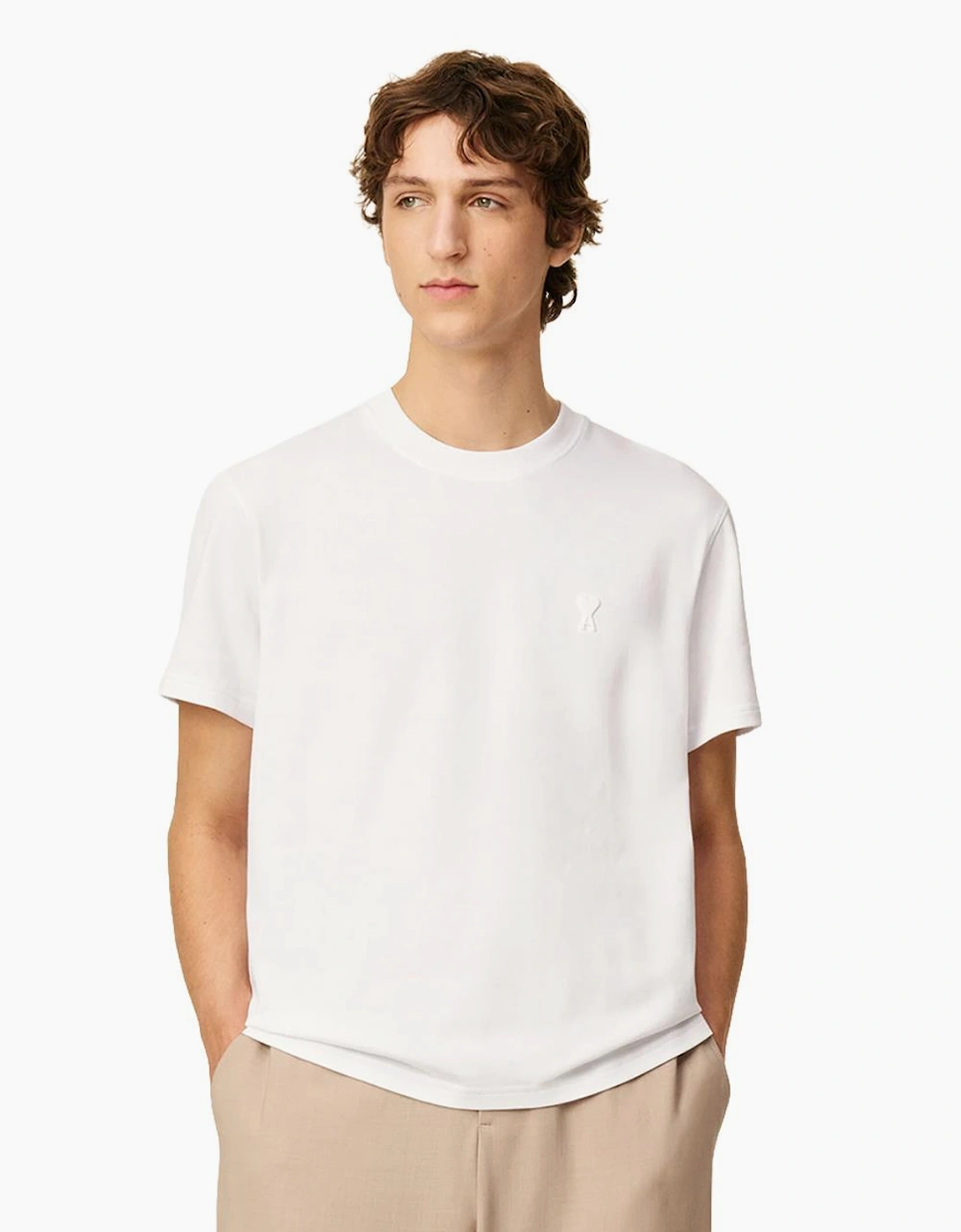 Ami Paris De Coeur T-shirt in White