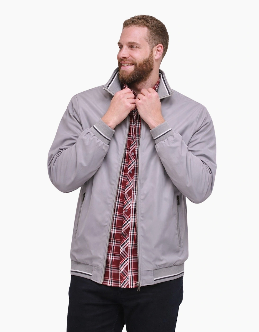 Kam Mens Premium Big & Tall Harrington Jacket, 2 of 1