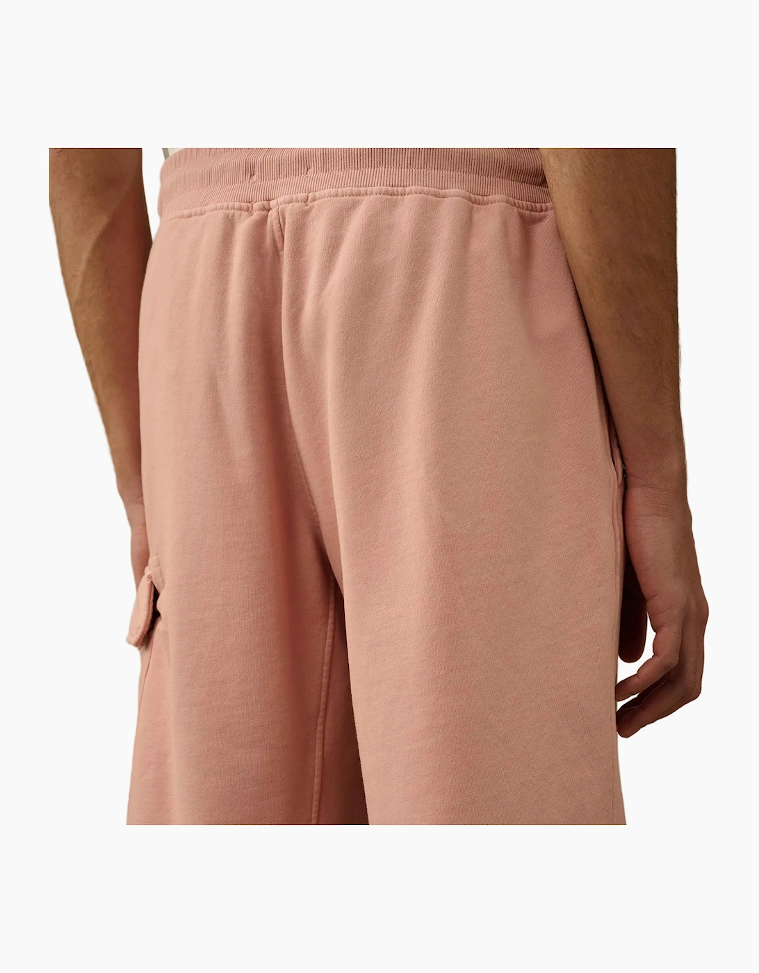 Cotton Diagonal Fleece Resist Dyed Lens Bermudas