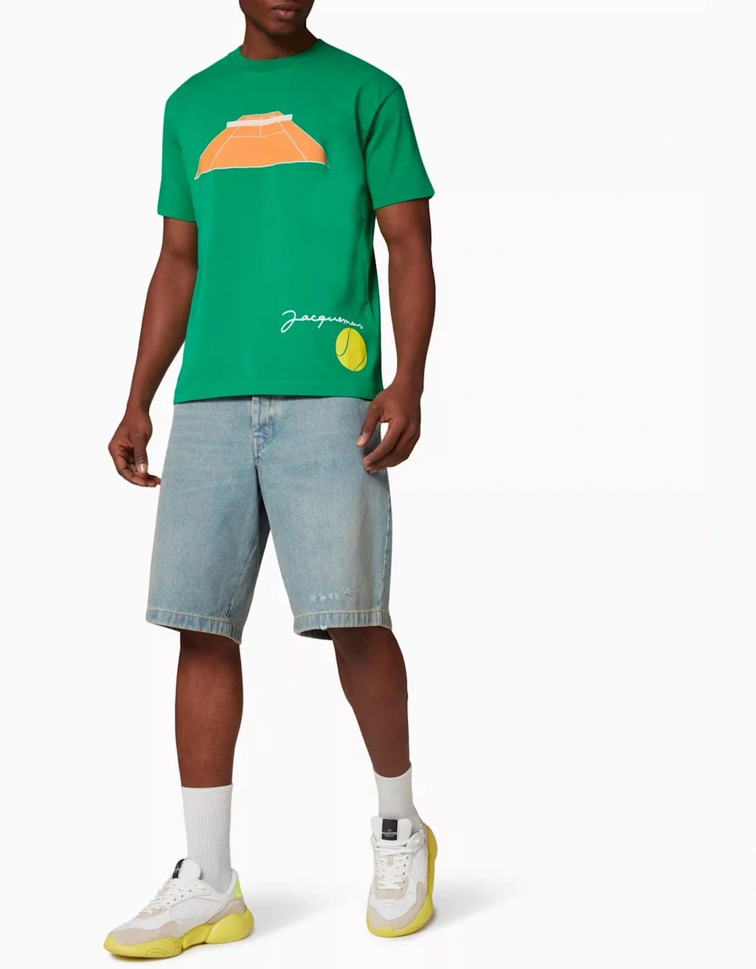 JACQUEMUS TENNIS COURT TEE GREEN