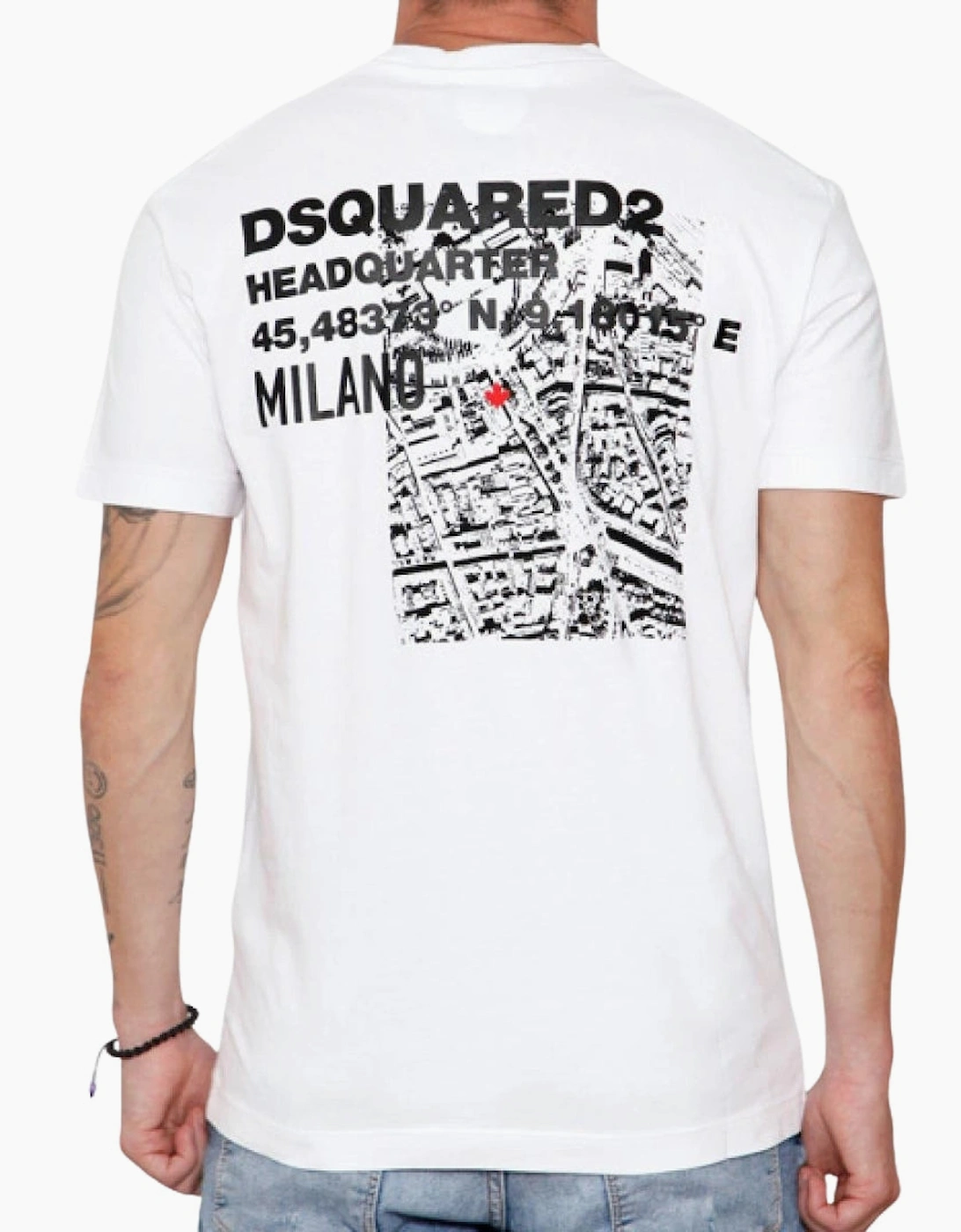Dsquared2 Cool Fit Headquarters White T-Shirt