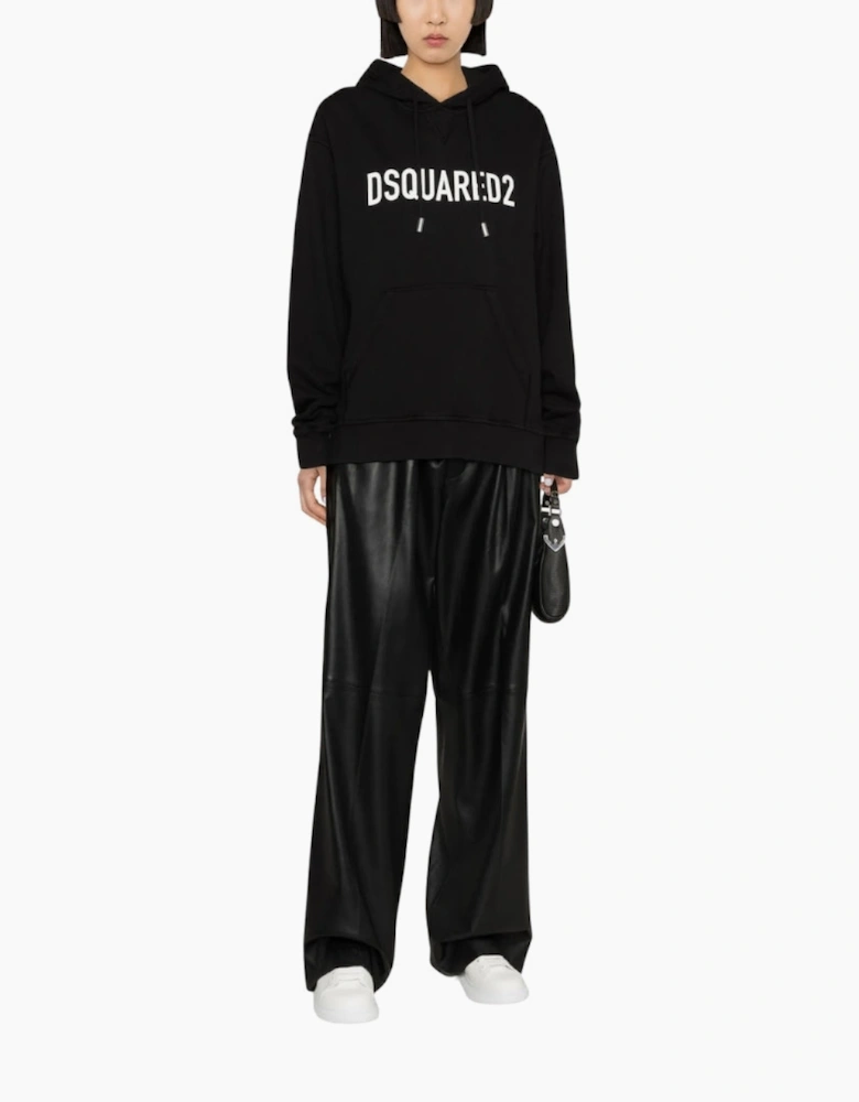 Dsquared2 Cool Fit Brand Logo Black Hoodie