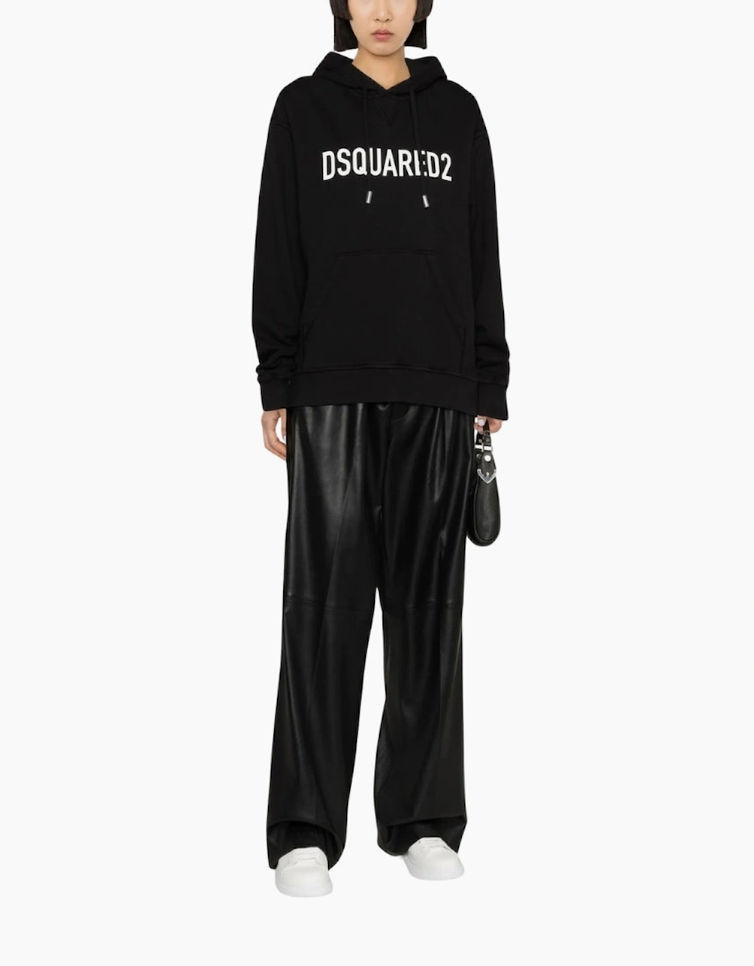 Dsquared2 Cool Fit Brand Logo Black Hoodie