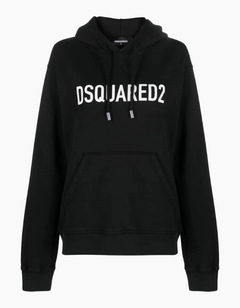 Dsquared2 Cool Fit Brand Logo Black Hoodie