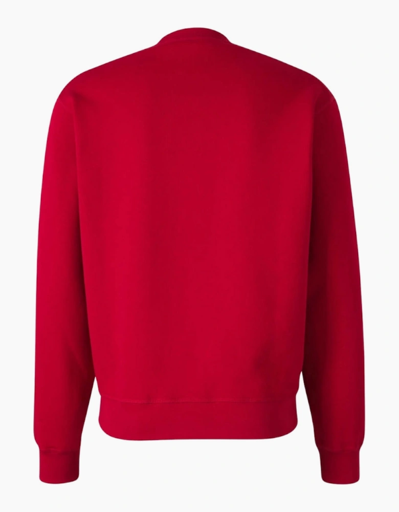 Dsquared2 Cool Fit Milano Crew Neck Red Jumper