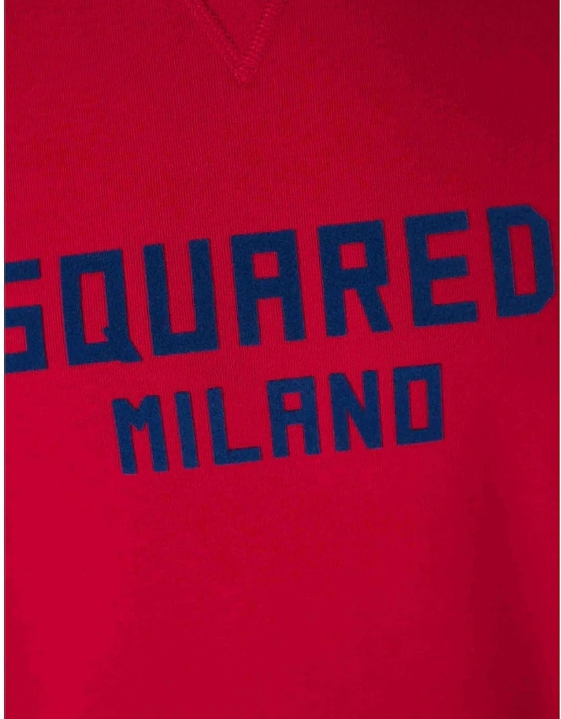 Dsquared2 Cool Fit Milano Crew Neck Red Jumper