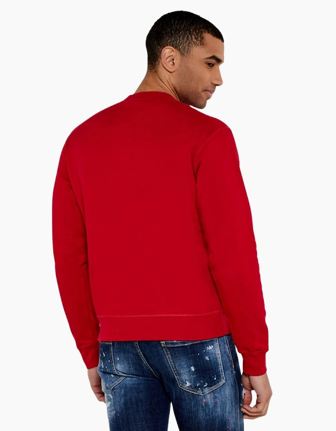 Dsquared2 Cool Fit Milano Crew Neck Red Jumper